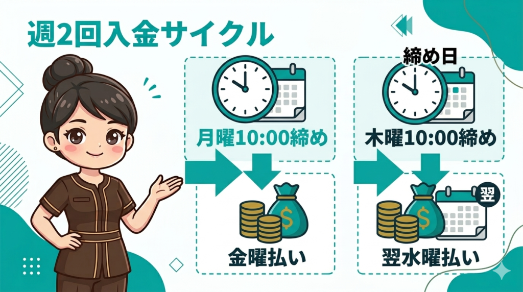 アルファノート週2回入金サイクル